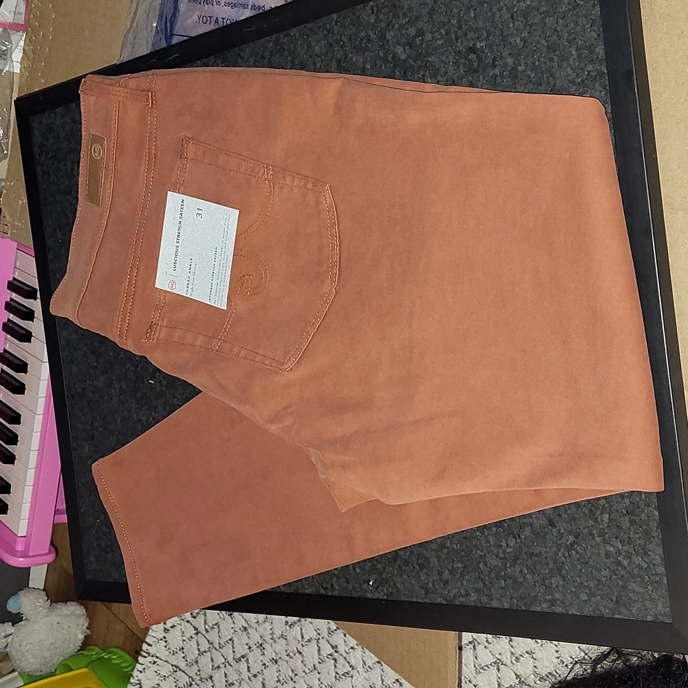 SALE💗AG Adriano Goldschmied Sateen Farrah High Rise Skinny - Picture 2 of 8